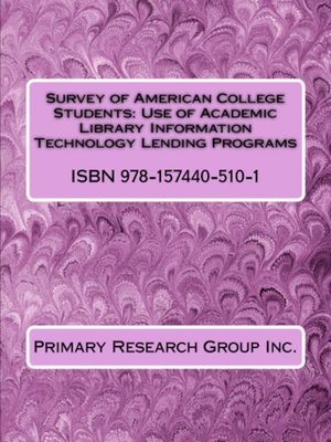 cover image of Use of Academic Library Information Technology Lending Programs